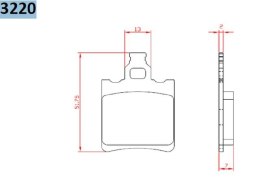 BRENTA KLOCKI HAMULCOWE KH60 KH337 ORGANIC APRILIA RS 50 95-10, RX 91-03, T