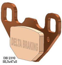 DELTA BRAKING KLOCKI HAMULCOWE KH489 RZR 170 09-14 TYŁ-ZASTĘPUJĄ DB2193QD-D