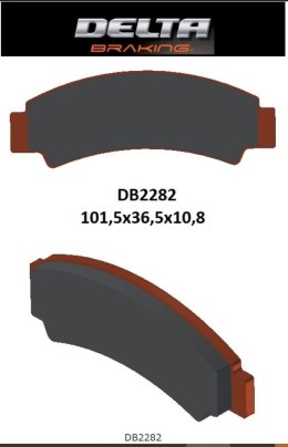 DELTA BRAKING KLOCKI HAMULCOWE KH726 CF MOTO C-FORCE 400 450 500 600 17-21, Z-FORCE 950 1000 18-21, U-FORCE 19-21 PRZÓD