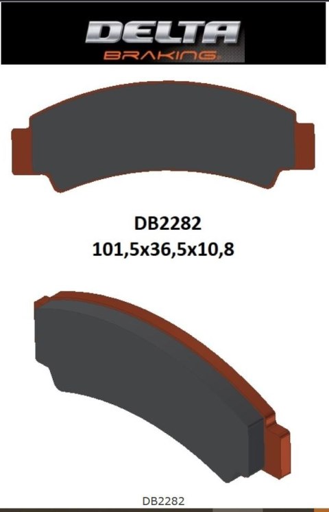 DELTA BRAKING KLOCKI HAMULCOWE KH726 CF MOTO C-FORCE 400 450 500 600 17-21, Z-FORCE 950 1000 18-21, U-FORCE 19-21 PRZÓD