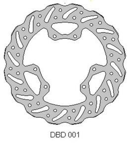 DELTA BRAKING TARCZA HAMULCOWA PRZÓD HONDA CR 125 95-07, 250 95-01, CRF 04-