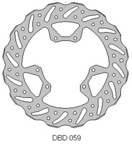 DELTA BRAKING TARCZA HAMULCOWA PRZÓD CRF 250 15-21, 450 WAVE 260X101, 2X4MM 6X6, 5MM NG1486
