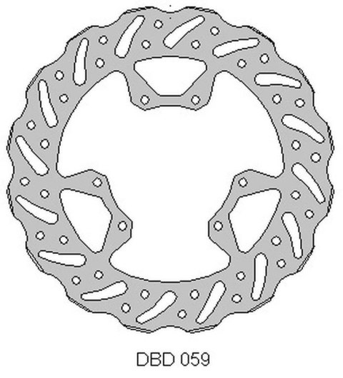 DELTA BRAKING TARCZA HAMULCOWA PRZÓD CRF 250 15-21, 450 WAVE 260X101, 2X4MM 6X6, 5MM NG1486