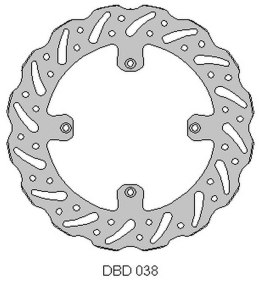 DELTA BRAKING TARCZA HAMULCOWA PRZÓD HUSQVARNA CR/WR 125 00-13, TR/TC/WR 25