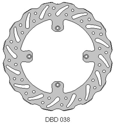 DELTA BRAKING TARCZA HAMULCOWA PRZÓD HUSQVARNA CR/WR 125 00-13, TR/TC/WR 25