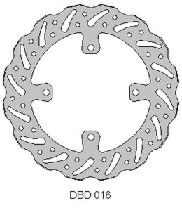 DELTA BRAKING TARCZA HAMULCOWA PRZÓD KAWASAKI KX 125 06-08, 250 KXF 09-14,