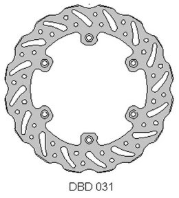 DELTA BRAKING TARCZA HAMULCOWA TYŁ YAMAHA WR 125 92-00, YZ 90-00,WR/YZ 250