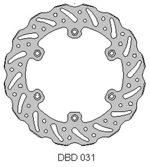 DELTA BRAKING TARCZA HAMULCOWA TYŁ YAMAHA WR 125 92-00, YZ 90-00,WR/YZ 250
