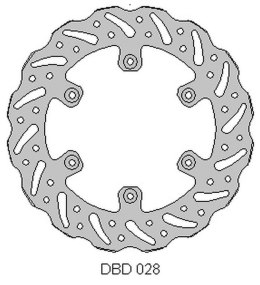 DELTA BRAKING TARCZA HAMULCOWA TYŁ YAMAHA YZ 125 02-21, WRF 250 WR 02-07, Y