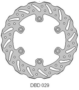 DELTA BRAKING TARCZA HAMULCOWA TYŁ YAMAHA YZ/WR 125 98-01, 250 YZF/WRF 400/