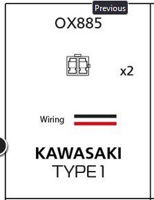 OXFORD PRZEJŚCIÓWKA PRZERYWACZA DO KIERUNKOWSKAZÓW LED 2 SZTUKI W ZEST. PASUJE . STARY KOD: OF780