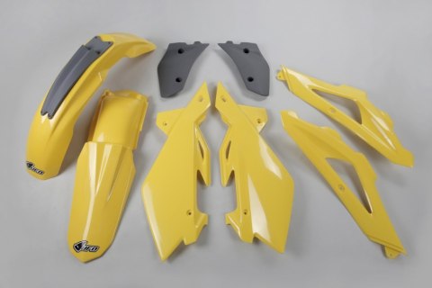 UFO KOMPLET PLASTIKÓW HUSQVARNA TC 125/250 05-07 UNI ŻÓŁTY/SZARY HU602E103