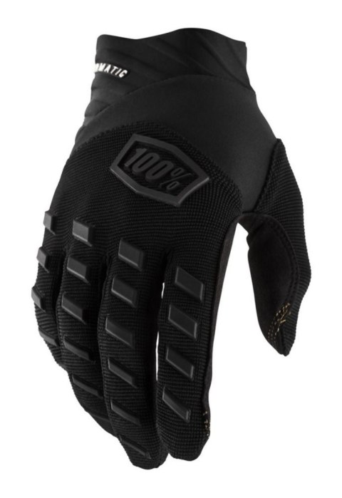 100 PROCENT RĘKAWICE AIRMATIC BLACK/CHARCOAL KOLOR CZARNY ROZMIAR XL