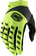 100 PROCENT RĘKAWICE AIRMATIC FLUO YELLOW/BLACK ŻÓŁTY FLUO/BLACK ROZMIAR L