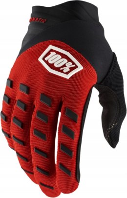 100 PROCENT RĘKAWICE AIRMATIC RED/BLACK KOL. CZERWONY/CZARNY ROZM M