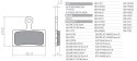 BRENTA KLOCKI HAMULCOWE ROWEROWE E-BIKE SHIMANO XTR BR-M9000, BR-M9020, BR-