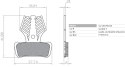 BRENTA KLOCKI HAMULCOWE ROWEROWE ORGANIC AVID XO TRAIL, ELIXIR 9 TRAIL, ELE