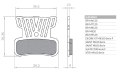 BRENTA KLOCKI HAMULCOWE ROWEROWE ORGANIC SHIMANO XTR BR-M9120, XT BR-M8020