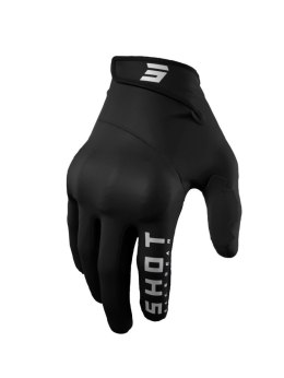 SHOT RACING RĘKAWICE MOTO TRAINER CE 2.0 BLACK BLACK SZARY ROZMIAR 09