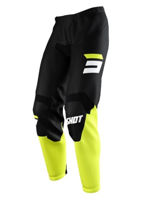 SHOT RACING SPODNIE MOTO DEVO RAW BURST NEON YELLOW KOLOR CZARNY/ŻÓŁTY/BIAŁY 28