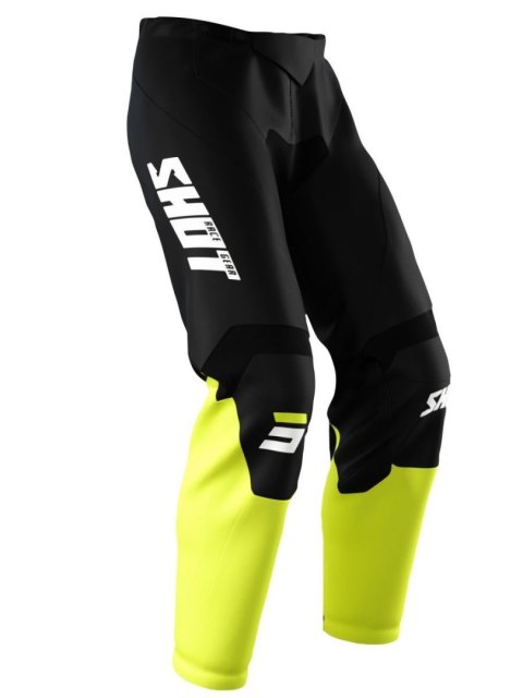 SHOT RACING SPODNIE MOTO DEVO RAW BURST NEON YELLOW KOLOR CZARNY/ŻÓŁTY/BIAŁY 28