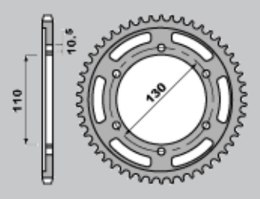 CHT ZĘBATKA TYLNA 241 42 SUZUKI GSXR 1000 09-15