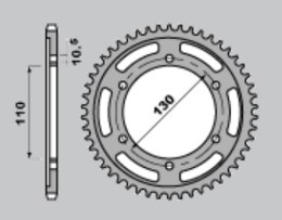 GROSSKOPF ZĘBATKA TYŁ 241 48 YAMAHA R6 03-05 530