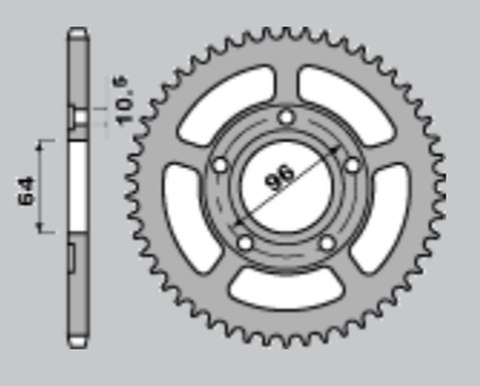 JR ZĘBATKA TYLNA 53 HONDA XL125R 82-87 PRO LINK JR ZĘBATKA TYLNA 53 HONDA XL125R 82-87 PRO LINK