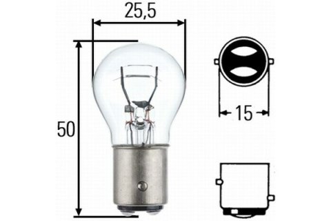 HELLA ŻARÓWKA 8GD P21/5W 12V BAY15D
