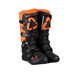 LEATT 2023/2024 BUTY CROSS 4.5 BOOTS ORANGE BLACK/ORANGE ROZMIAR 47/30.5 CM