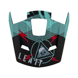 LEATT DASZEK/VISOR DO KASKU MOTO 2.5 V23 FUEL BLACK/BLUE ROZMIAR M-XXL