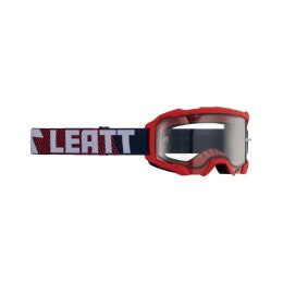 LEATT GOGLE VELOCITY 4.5 ROYAL CLEAR 83% - CZARNY/CZERWONY SZYBKA PRZEŹROCZ