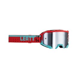 LEATT GOGLE VELOCITY 4.5 IRIZ FUEL SILVER 50% - NIEBIESKI/CZERWONY SZYBKA L