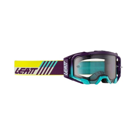 LEATT GOGLE VELOCITY 5.5 INDIGO LIGHT GREY 58% - FIOLET/NIEBIESKI/ŻÓŁTY FLU