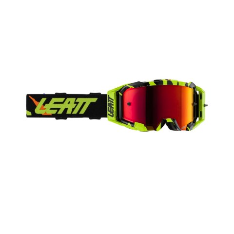 LEATT GOGLE VELOCITY 5.5 IRIZ TIGER RED 28% - CZARNY/ŻÓŁTY FLUO SZYBKA LUST