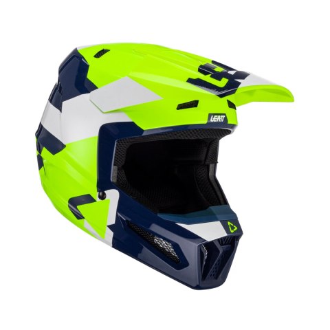 LEATT KASK MOTO 2.5 V23 HELMET LIME YELLOW FLUO/GRANATOWY/WHITE ROZMIAR S LEATT KASK MOTO 2.5 V23 HELMET LIME YELLOW FLUO/GRANATOWY/WHITE ROZMIAR S
