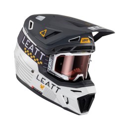 LEATT KASK MOTO 8.5 V23 + GOGLE VELOCITY 5.5 GRATIS HELMET KIT METALLIC GRA