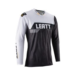 LEATT KOSZULKA MOTO 5.5 ULTRAWELD JERSEY GRAPHITE BIAŁY/BLACK ROZMIAR S