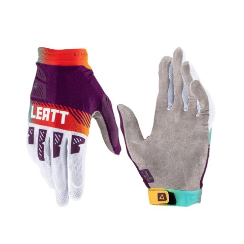 LEATT RĘKAWICE MOTO 2.5 X-FLOW GLOVE INDIGO VIOLET/WHITE/ORANGE L
