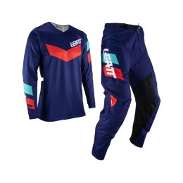 LEATT ZESTAW KOMPLET KOSZULKA + SPODNIE MOTO RIDE KIT 3.5 RED BLUE/RED XS