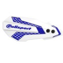 POLISPORT OSŁONY RĄK LISTKI MX FLOW Z UNIM ZESTAWEM MONTAŻOWYM YZ YZF WR 08-22 BIAŁO