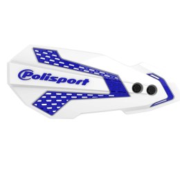 POLISPORT OSŁONY RĄK LISTKI MX FLOW Z UNIM ZESTAWEM MONTAŻOWYM YZ YZF WR 08-22 BIAŁO
