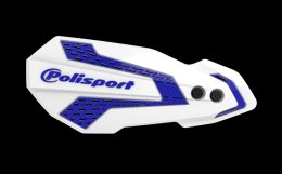 POLISPORT OSŁONY RĄK LISTKI MX FLOW Z UNIM ZESTAWEM MONTAŻOWYM YZ YZF WR 08-22 BIAŁO