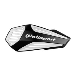 POLISPORT OSŁONY RĄK MX AIR Z UNIM ZESTAWEM MONTAŻOWYM 22/28 CZARNO BIAŁY