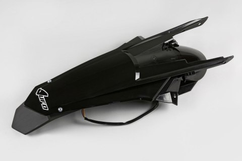 UFO BŁOTNIK TYŁ KTM EXC 125/150/250/300 TPI, EXC-F 250/350/450/500 '17-19, KOLOR CZARNY ( ENDURO Z LAMPKĄ LED )