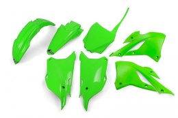 UFO KOMPLET PLASTIKOW KAWASAKI KX 85 '22 KOLOR OEM (POMARAŃCZOWY/BIAŁY)