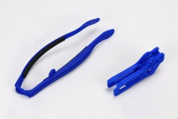 UFO KOMPLET ŚLIZG + PROWADNICA ŁAŃCUCHA YAMAHA YZ 125/250 '09-14, YZF/WRF 250/450 '09-21, KOLOR NIEBIESKI