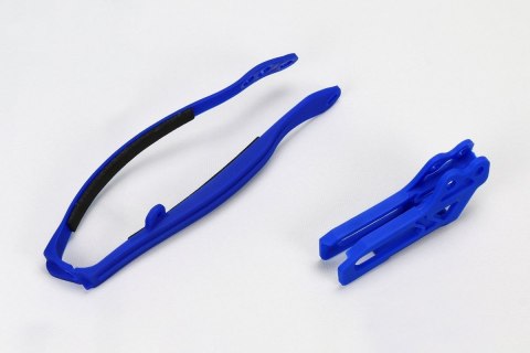 UFO KOMPLET ŚLIZG + PROWADNICA ŁAŃCUCHA YAMAHA YZ 125/250 '09-14, YZF/WRF 250/450 '09-21, KOLOR NIEBIESKI