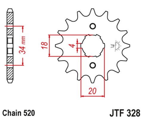 JT ZĘBATKA PRZEDNIA 273 15 HONDA XR 200R, XL 200R 81-83 27315JT ŁAŃC. 520 JT ZĘBATKA PRZEDNIA 273 15 HONDA XR 200R, XL 200R 81-83 27315JT ŁAŃC. 520