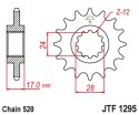 JT ZĘBATKA PRZEDNIA 295M 15 HONDA CBR 600 F2/F3 '91-98' KONWERSJA